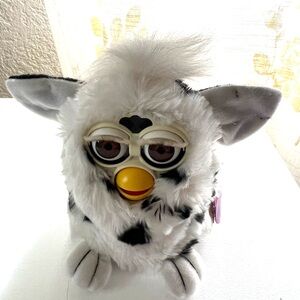 White and Black Furby Toy NWT smoke free home
